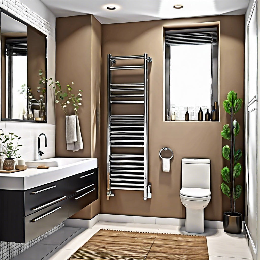 install a towel warmer that doubles as a radiator