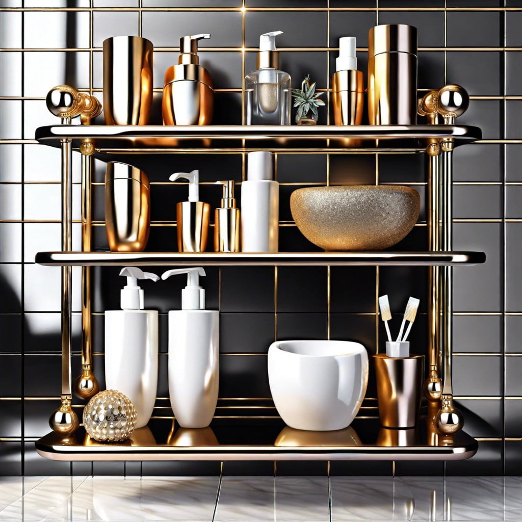 introduce metallic accents for glamour