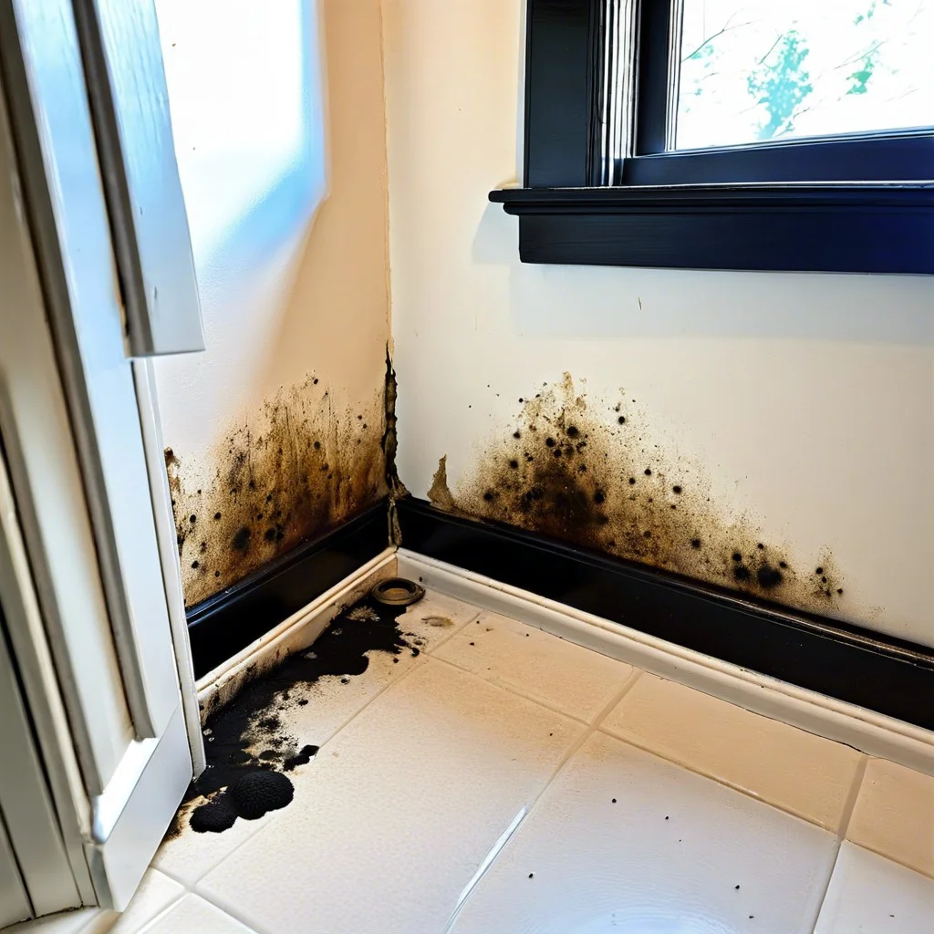 signs of black mold in your bathroom