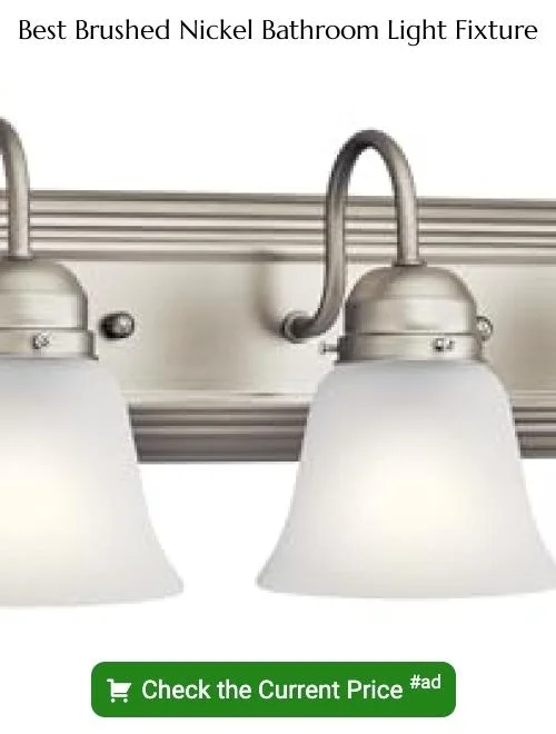 brushed nickel bathroom light fixture