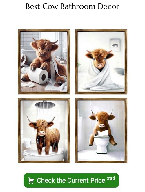 cow bathroom decor