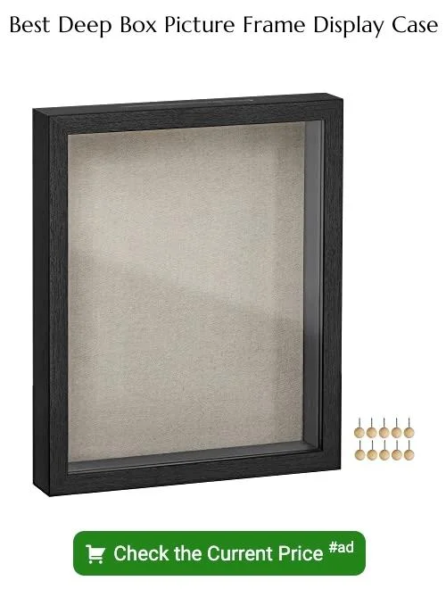 deep box picture frame display case