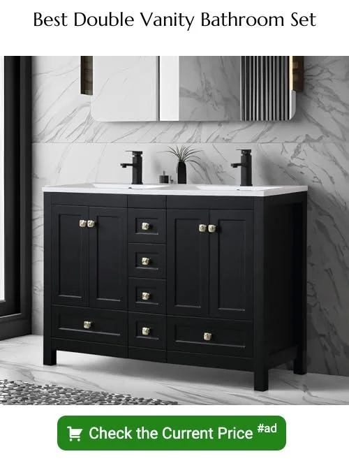 double vanity bathroom set