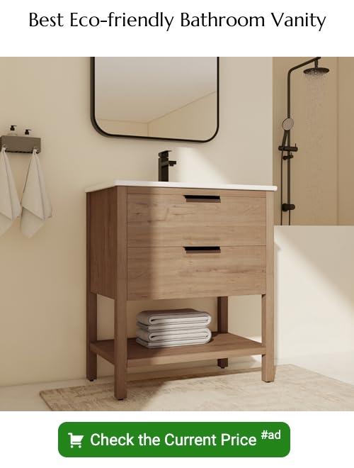 eco-friendly bathroom vanity