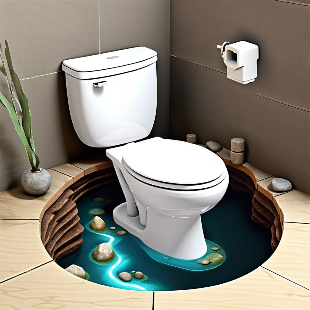 low water levels in the toilet trap