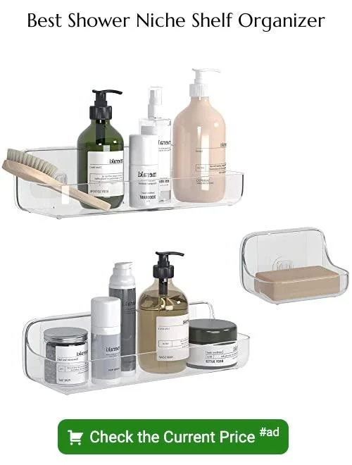 shower niche shelf organizer