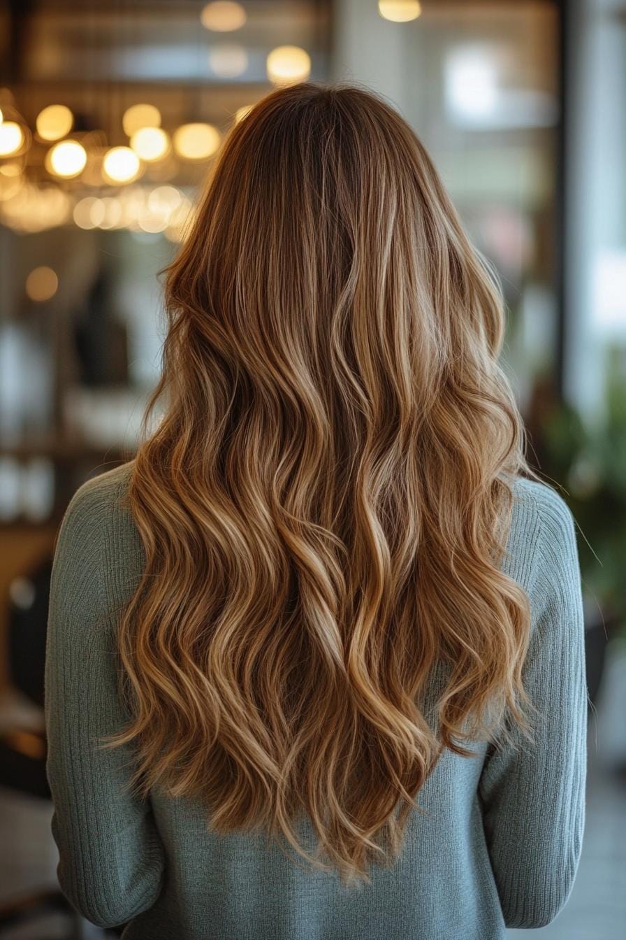 Soft waves in ashy bronde hues