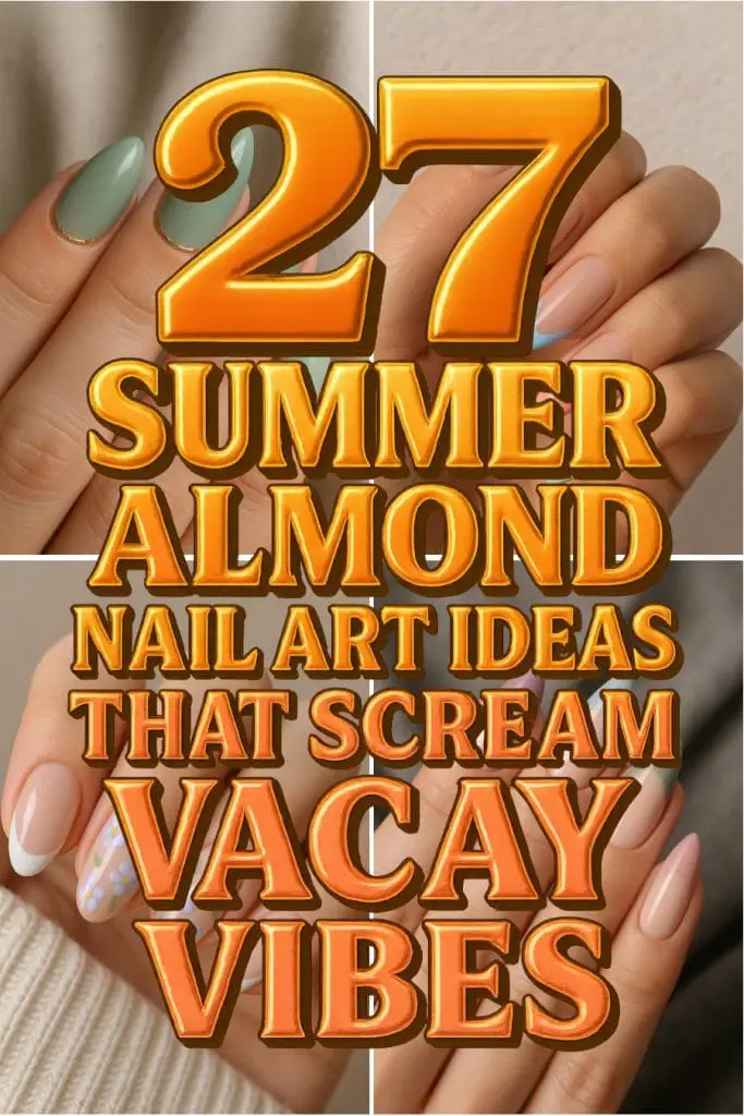 27 summer almond nails