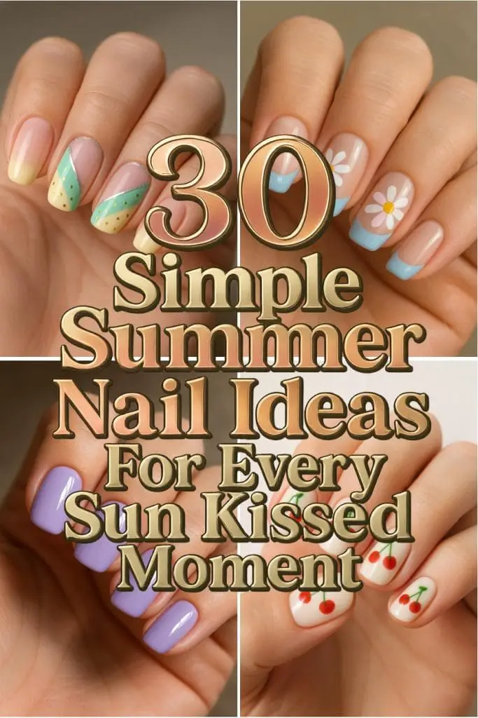 30 simple summer nail ideas