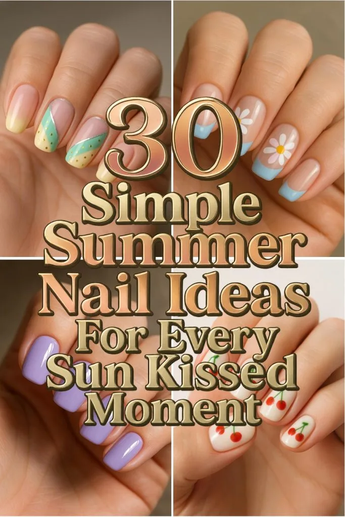 30 simple summer nail ideas