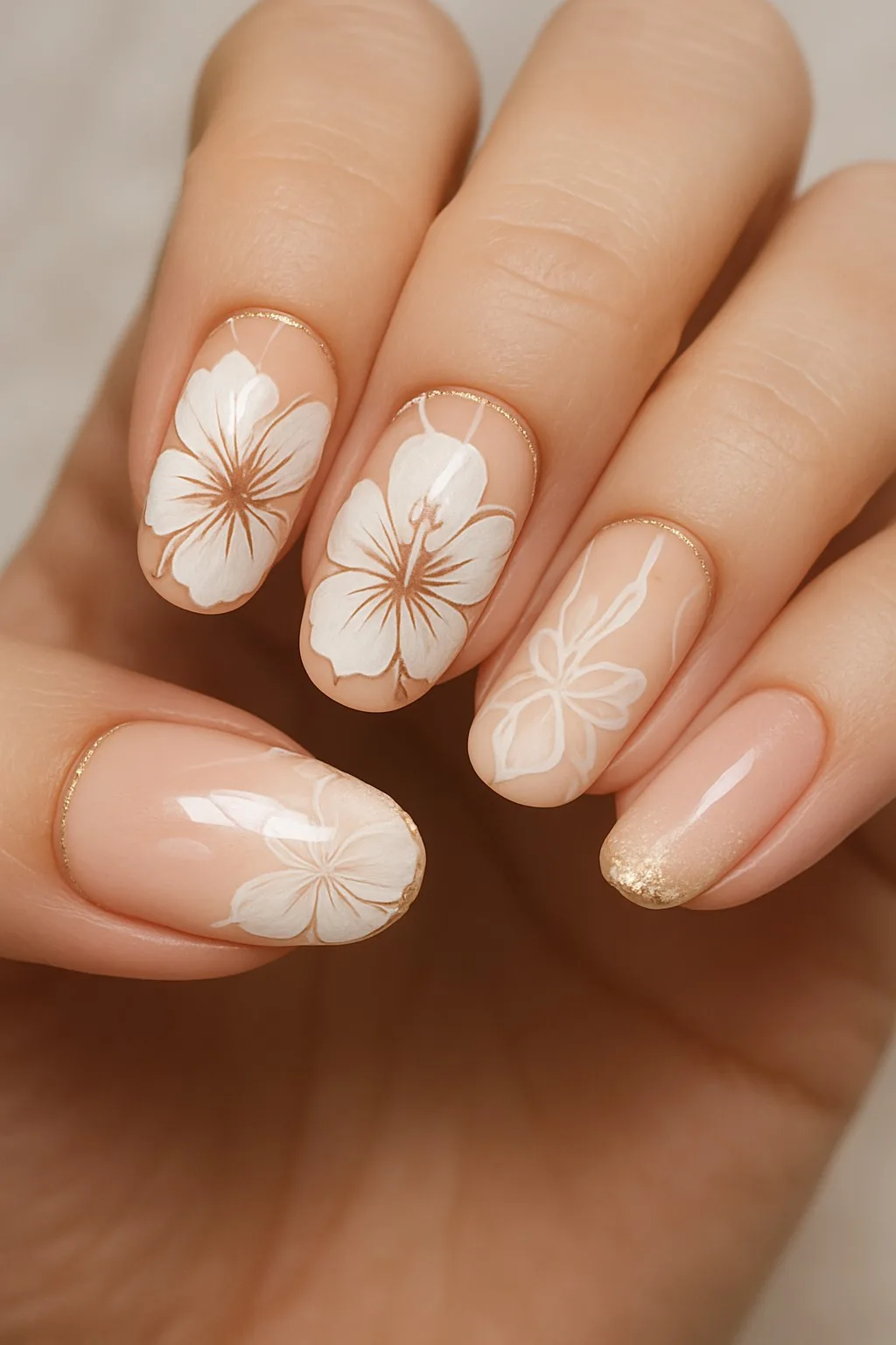 21 Hibiscus Flower Nails That Bring Island Vibes to Your Fingertips